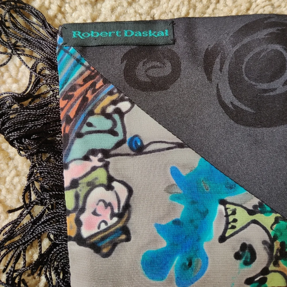 NEW Robert Daskal Silk Scarf